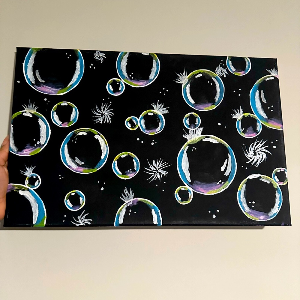 A bubble painting